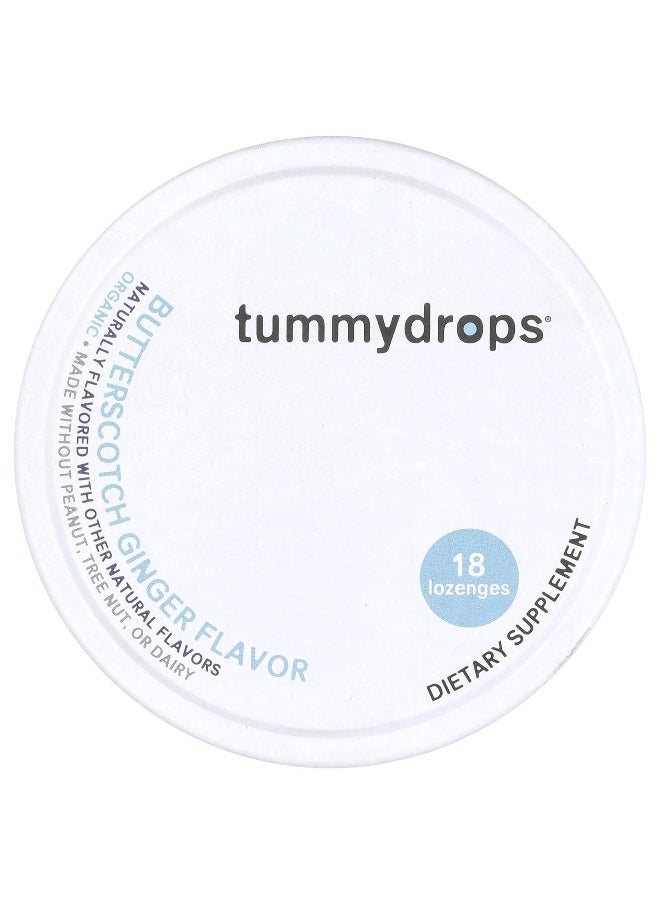 TUMMYDROPS Tummydrops, Butterscotch Ginger, 18 Lozenges  - Image 1
