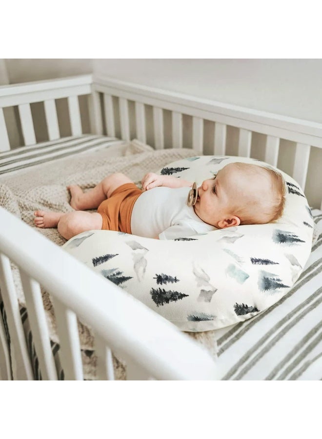 GRSSDER غطاء وسادة الرضاعة GRSSDER قابل للتمدد من مينيكي قابل للإزالة لوسائد الرضاعة، غطاء فائق النعومة ومريح للأولاد، نمط الغابة البرية - Image 2