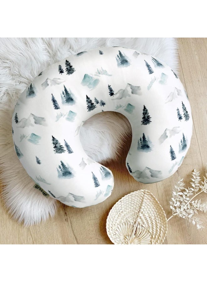 GRSSDER غطاء وسادة الرضاعة GRSSDER قابل للتمدد من مينيكي قابل للإزالة لوسائد الرضاعة، غطاء فائق النعومة ومريح للأولاد، نمط الغابة البرية - Image 3