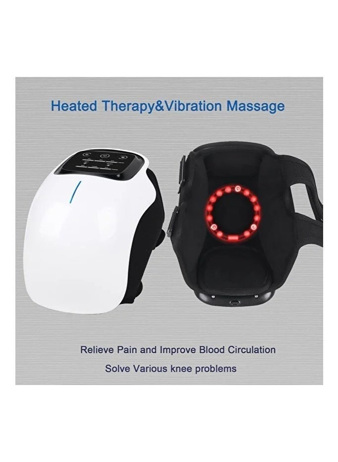 MOSH Portable Knee Massager with Heat and Vibration Smart Hot Compress Knee Relaxing Massager for Pain Relief Cold Legs Blood Circulation Gifts for Men/Women - Image 2