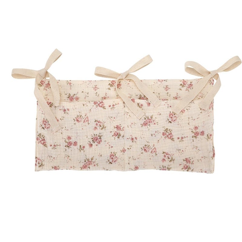 Eforcase 2PCS Baby Crib Organizer Cot Caddy Bed Storage Bag Hanging Pocket Diaper Nursery Organizer Bed Hanging Organizer Bag - Image 3