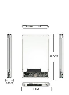 Generic 2.5inch USB3.0 SATA3.0 High Speed 5Gbps Mobile Hard Disk Enclosure Supports 5TB UASP Acceleration (transparent)  - Image 3