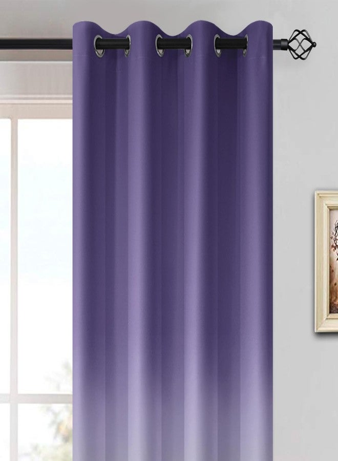 Yakamok Light Blocking Gradient Color Curtains Lavender Purple Ombre Blackout Curtains Room Darkening Grommet Window Drapes for Living Room/Bedroom (Lavender Purple,2 Panels,52x84 Inch) - Image 2