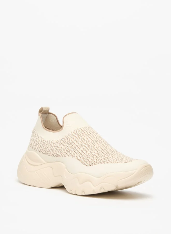 فلورا بيلا من شو إكسبرس Women's Textured Slip-On Low Ankle Sneakers