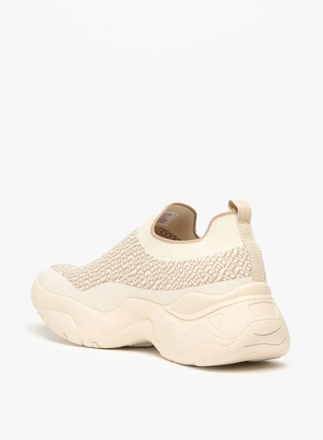 فلورا بيلا من شو إكسبرس Women's Textured Slip-On Low Ankle Sneakers