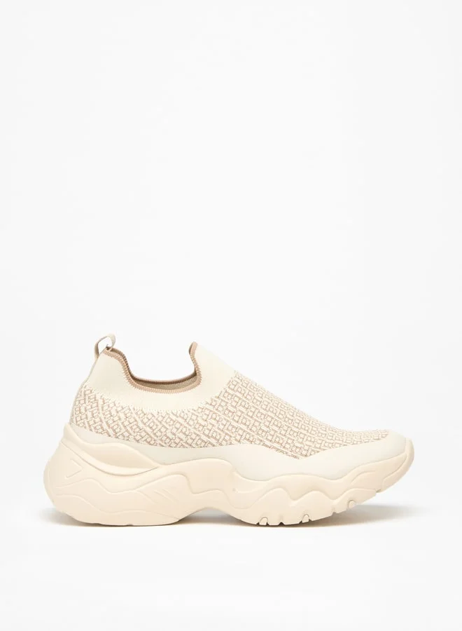 فلورا بيلا من شو إكسبرس Women's Textured Slip-On Low Ankle Sneakers