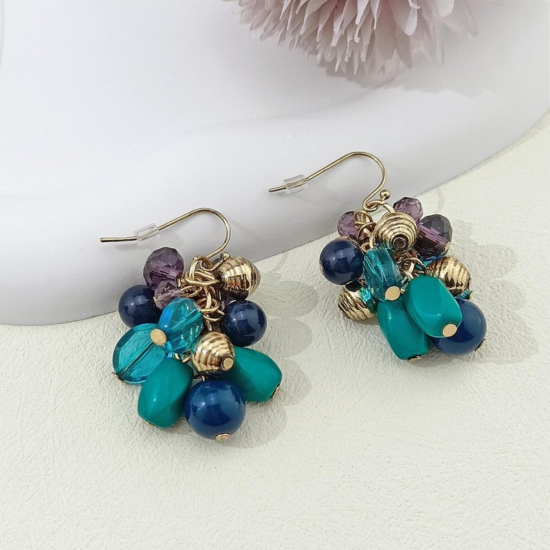 Coiris 3 Layers Illusion Wire Beaded Statement 19.5" Necklace for Women - Image 5