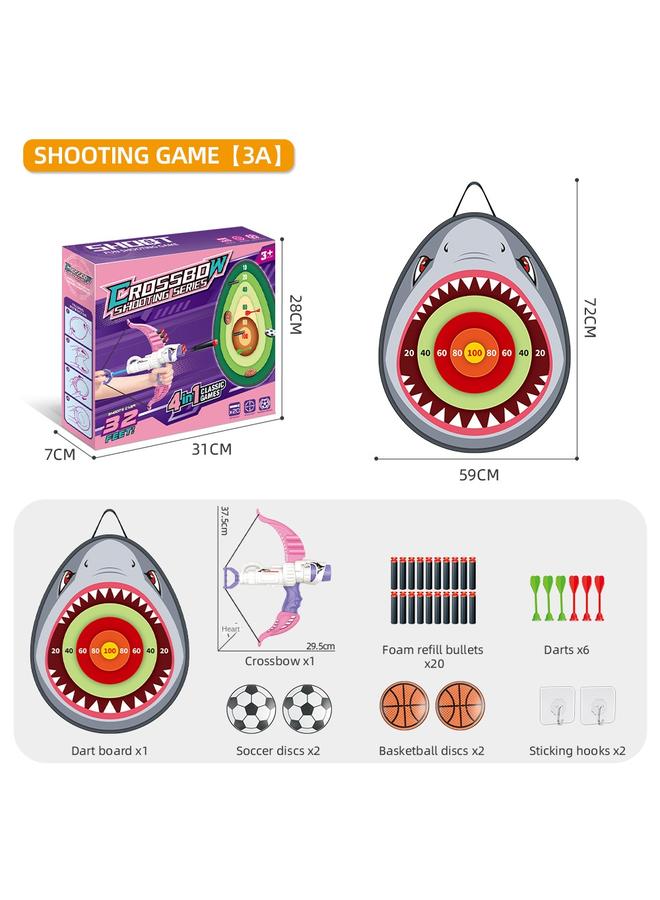 Bluejw Children's Leisure Bow And Arrow Shooting Competition Parent-child Toy Sticky Ball Dart Target Throwing - Image 1