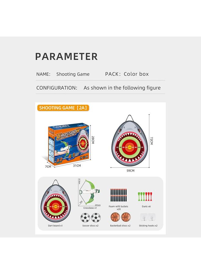 Bluejw Children's Leisure Bow And Arrow Shooting Competition Parent-child Toy Sticky Ball Dart Target Throwing - Image 5