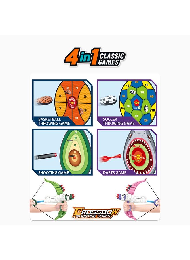 Bluejw Children's Leisure Bow And Arrow Shooting Competition Parent-child Toy Sticky Ball Dart Target Throwing - Image 3