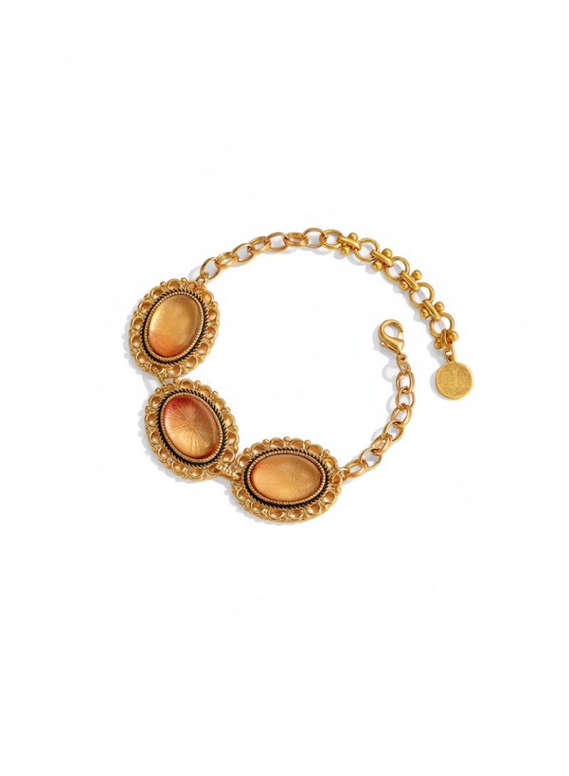 Royal women's accessories a beautiful and special champagne oval bracelet - Image 1