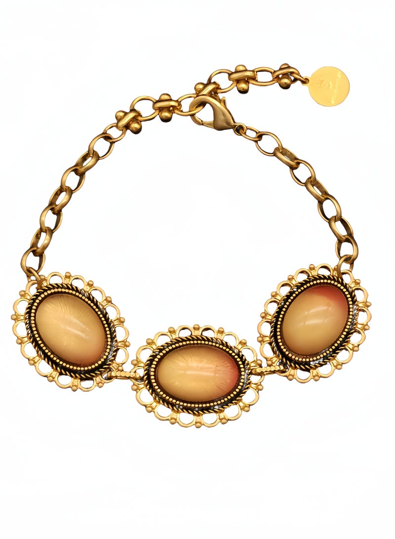 Royal women's accessories a beautiful and special champagne oval bracelet - Image 3