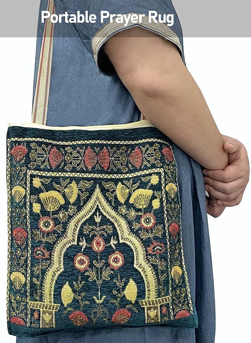 RIOXS Prayer Rug Prayer Mat Portable Thick Large Padded Gift For Kids Men Women For Eid Travel Soft Comfor  - Image 3
