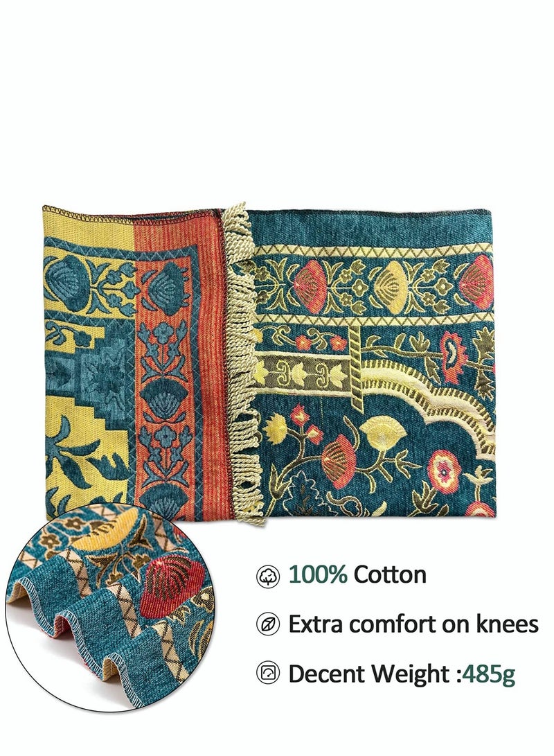 RIOXS Prayer Rug Prayer Mat Portable Thick Large Padded Gift For Kids Men Women For Eid Travel Soft Comfor  - Image 5