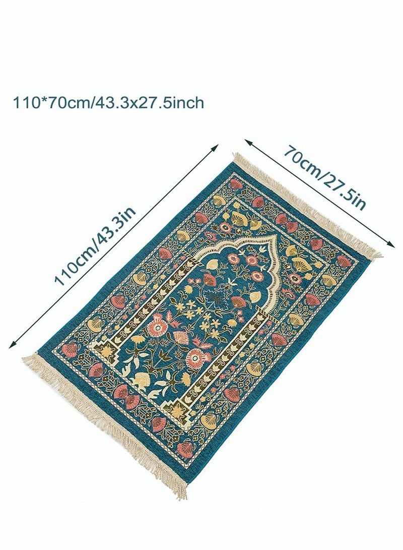 RIOXS Prayer Rug Prayer Mat Portable Thick Large Padded Gift For Kids Men Women For Eid Travel Soft Comfor  - Image 4