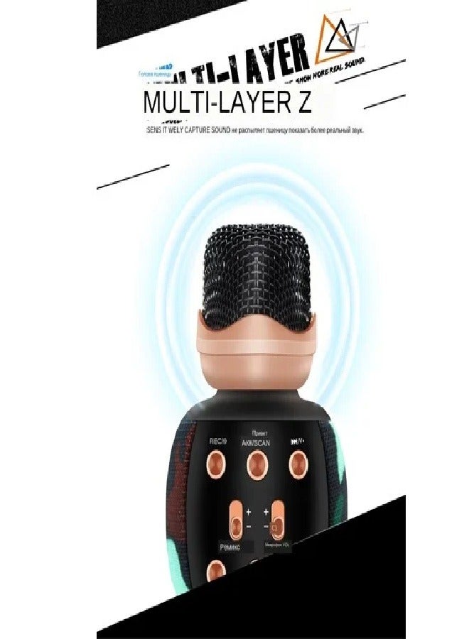 WSTER Orignal Wster WS-2911 Professional Wireless Bluetooth Karaoke Microphone Speaker WS2911 - Image 2