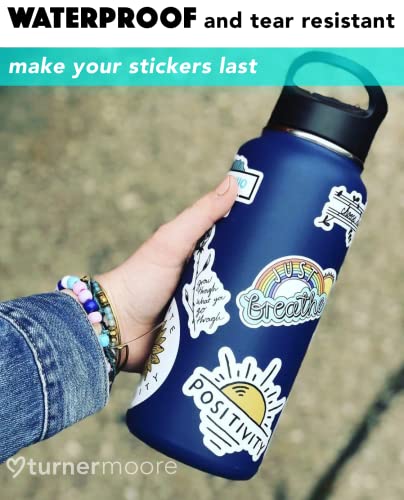 Turner Moore Edition Matte Clear Sticker Laminate Roll - Self-Adhesive, 12" x 15FT, Waterproof for Cricut & Stencils - Image 3