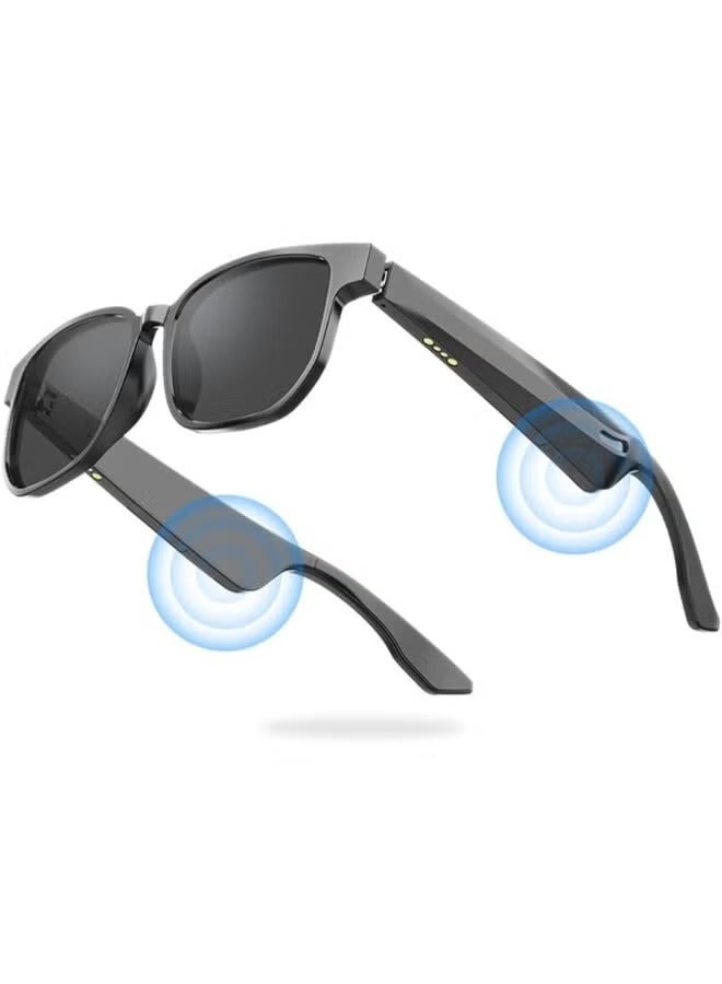 Smart Bluetooth Sunglasses Unisex, Wireless Glasses with Bluetooth Speaker Headset, Bluetooth 5.1 Audio Control Glasses, Glasses Athletic/Outdoor, UV Protection, music, navigation, calls - Image 1