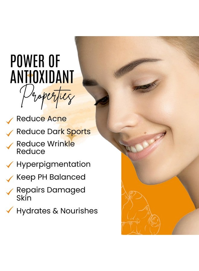 dermaxgen Turmeric + 30% Vitamin C Face Glow Booster Moisturizer & Skin Repairing Cream With Hyaluronic Acid Organic Ingredients Hydrating Face Moisturizer For Dry Normal Oily Skin Antiaging - Image 3