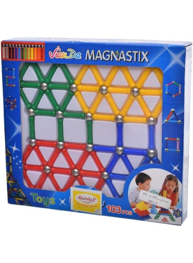 Magnetic Construction Building Blocks  103 pcs  - Image 2