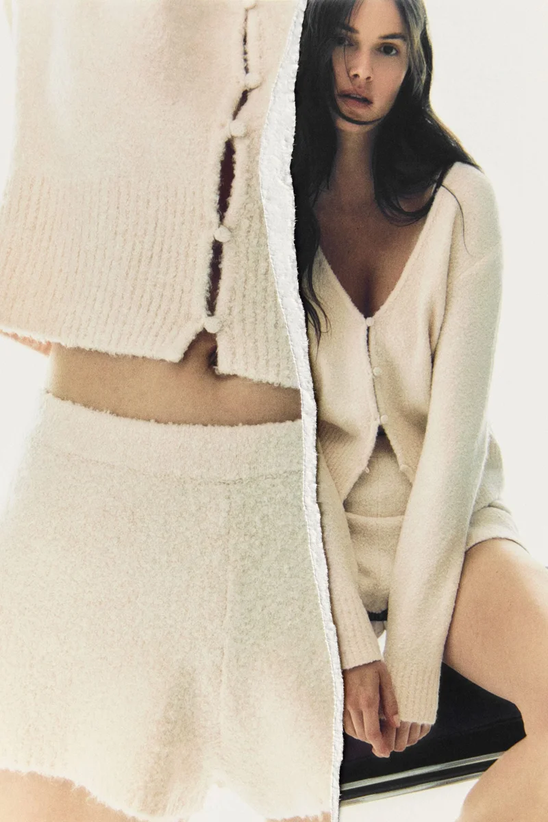 اتش اند ام شورت ميني محبوك من البوكليه