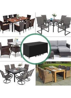 INFOSUN Waterproof Outdoor Furniture Cover 84" L x 52" W x 29" H , Premium Quality Patio Furniture Covers Dust Proof Anti-UV Heavy Duty Durable Sofa Sectional Table & Chair Cover Large  - Image 4