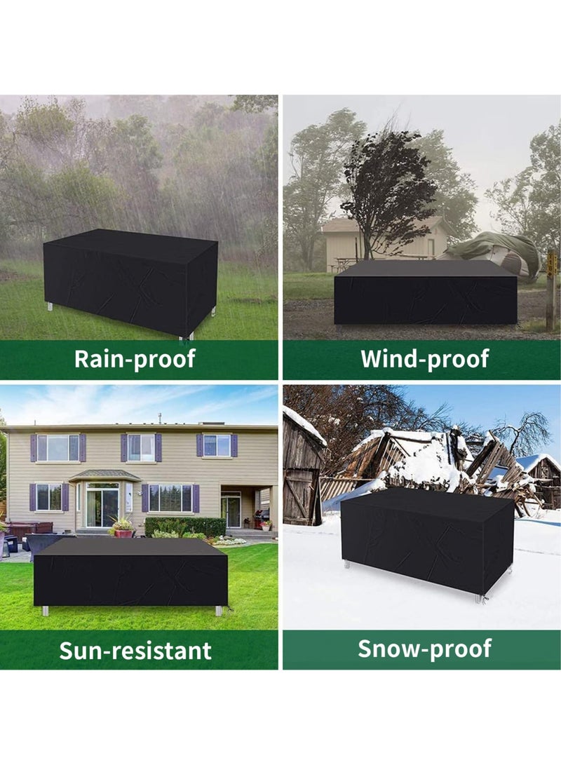 Waterproof Outdoor Furniture Cover 84" L x 52" W x 29" H , Premium Quality Patio Furniture Covers Dust Proof Anti-UV Heavy Duty Durable Sofa Sectional Table & Chair Cover Large - Outdoor Sofa Cover - Outdoor Seating Cover