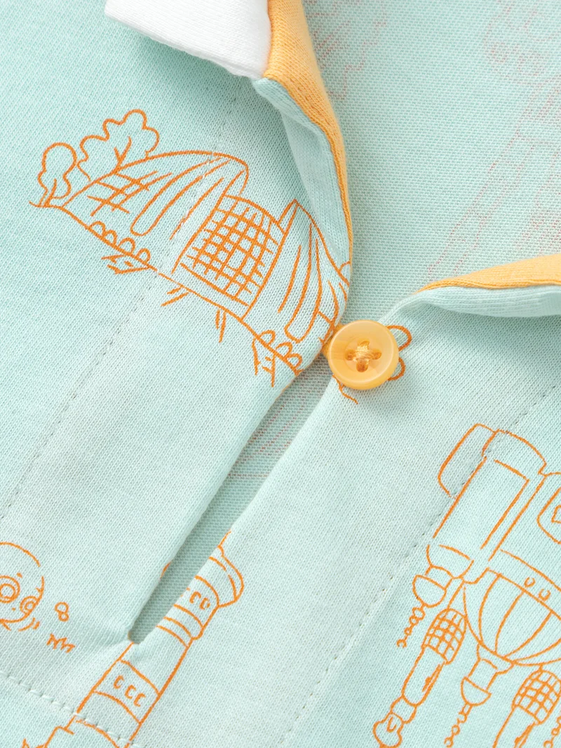 Balabala Baby boy Knit short sleeve suit