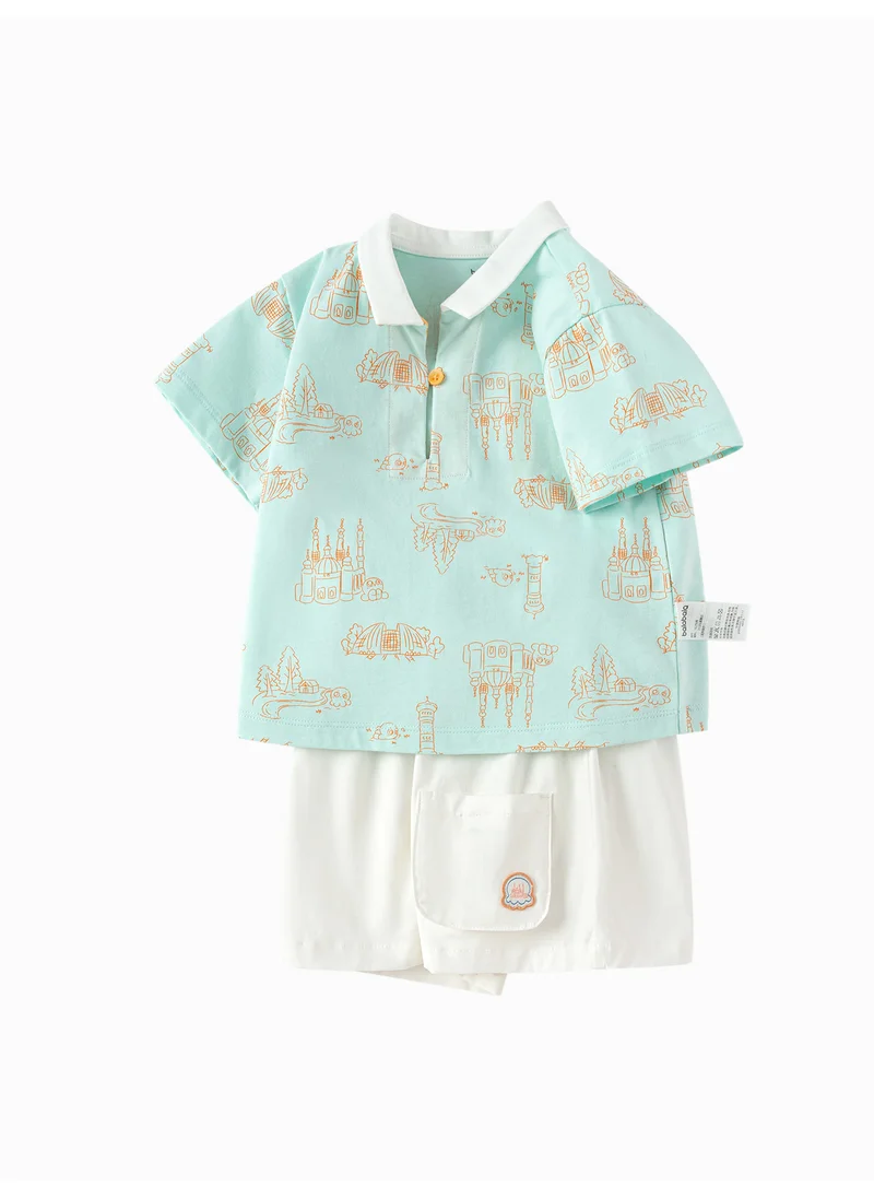 Balabala Baby boy Knit short sleeve suit