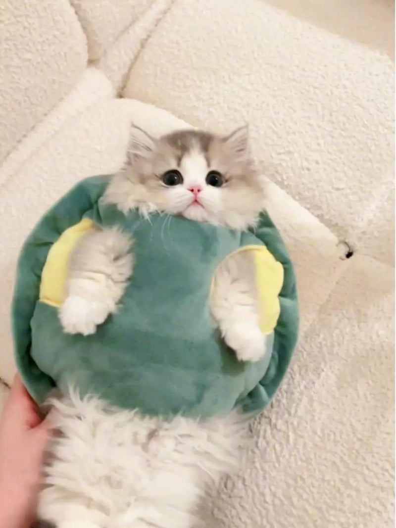 Selena Cute Cat Costumes Turtle Shell Kawaii Kitten Clothes Dog Puppy Vest Pet Apparel (Small,Turtle Shell) - Image 5