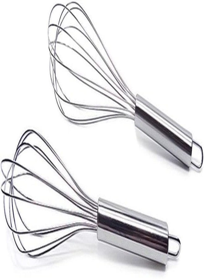 AUTOWRAP 3 pcs Stainless Steel Whisk Balloon Whisk Wire Whisk Kitchen Whisk Handheld Whisk for Blending, Whisking, Beating, Stirring Egg Separator as a Gift - Image 2