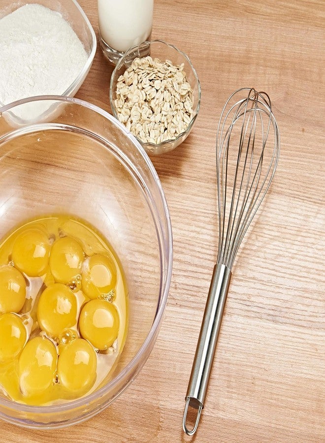 AUTOWRAP 3 pcs Stainless Steel Whisk Balloon Whisk Wire Whisk Kitchen Whisk Handheld Whisk for Blending, Whisking, Beating, Stirring Egg Separator as a Gift - Image 5