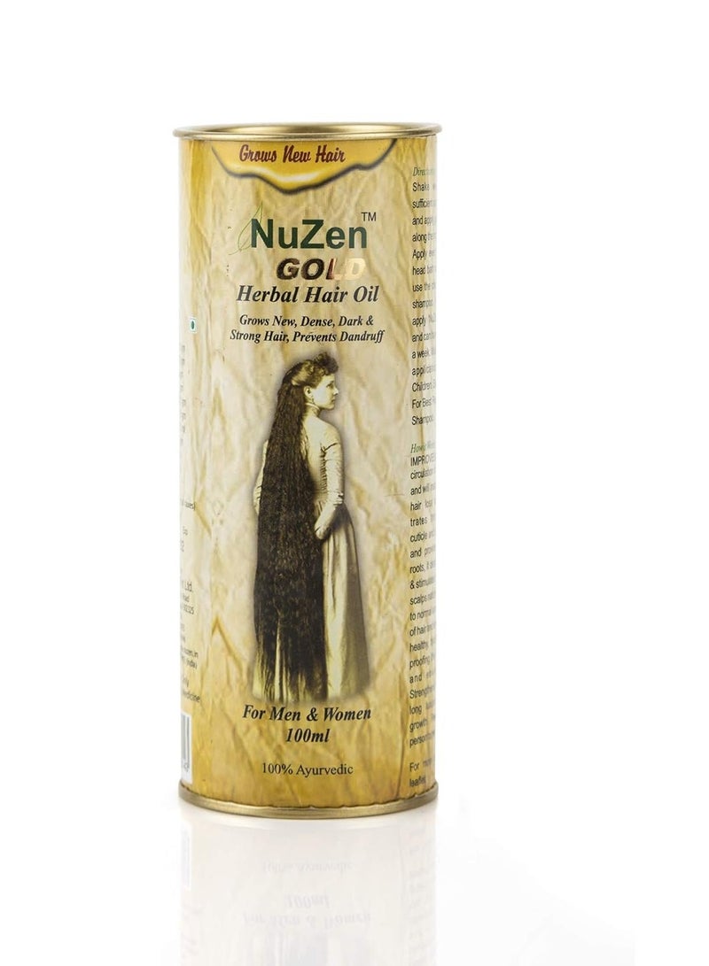 NuZen Gold Herbal Hair Oil - 100ml - Image 2