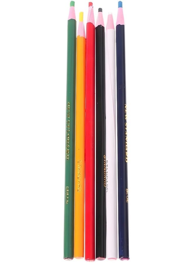 Zenarao Markers Grease Pencils - 6Pcs Multi-Surface Wax Markers for Glass, Metal, Plastic - Non-Sharpening Peel Off Marker, Grease Wax Pencil - Image 1