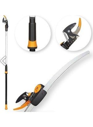 Fiskars - 1023634 UPX86 Telescopic Pruners Powergear + Saw - Image 1