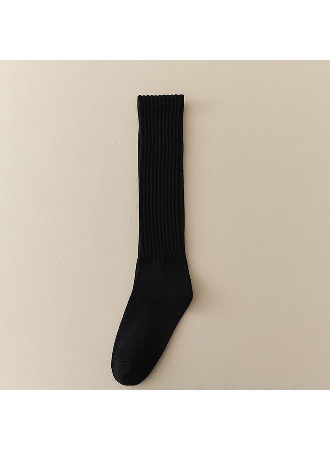 Bluejw Candy-colored Calf Socks Women's Spring And Autumn Solid Color Cotton Mid-tube Compression Socks Half-leg Socks Color Stockings Autumn And Winter Fashionable Socks  - Image 1