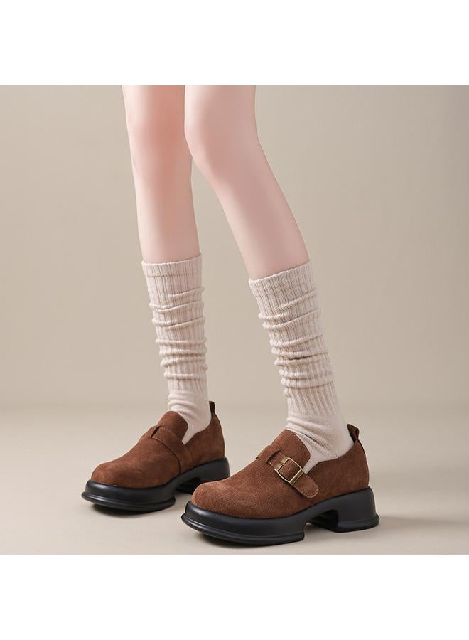 Bluejw Candy-colored Calf Socks Women's Spring And Autumn Solid Color Cotton Mid-tube Compression Socks Half-leg Socks Color Stockings Autumn And Winter Fashionable Socks  - Image 3