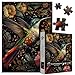 PICKFORU Vintage Hummingbird Puzzles for Adults 1000 Pieces Colorful Flower Hummingbird Jigsaw Puzzles with Animals Beautiful Bird Floral Impossible Nature Art Themed Puzzle Hard Challenging for Adults - Image 4