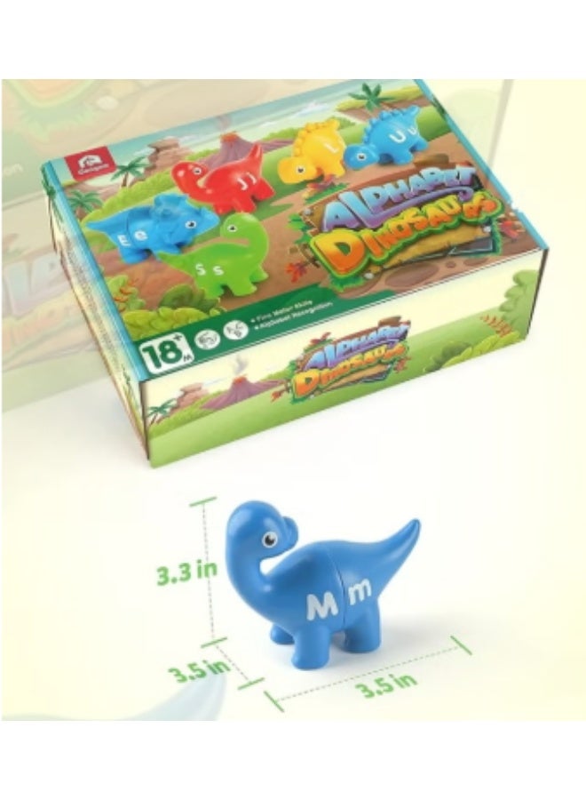 Coogam Matching Letters Fine Motor Toy, 26 PCS Double-Sided ABC Dinosaur Alphabet Match Game with Uppercase Lowercase, Preschool Educational Montessori Learning Toys for Toddlers Boys Girls - Image 2