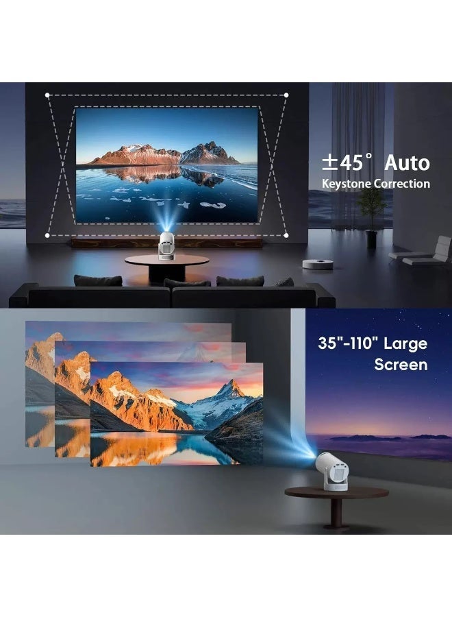 جهاز عرض 4K صغير لاسلكي – إضاءة عالية، محمول للسينما المنزلية، الألعاب والعروض التقديمية - Image 5
