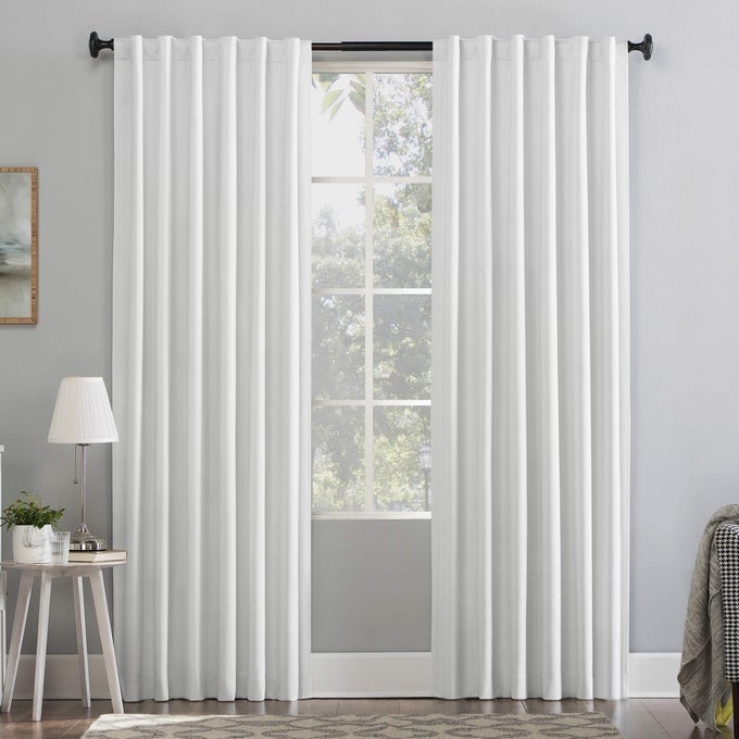 HAMPSHIRE VELVET NOISE REDUCING THERMAL EXTREME TOTAL BLACKOUT BACK TAB CURTAIN PANEL 50 X 96 PEARL