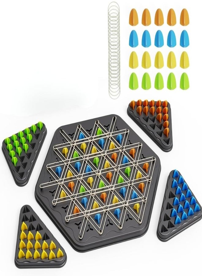 Calyxia Triangle Chess Strategy Board Game for Kids & Adults | Brain Teasing Logic Puzzle Game | Family Fun Tabletop Activity Perfect for Family & Kids - Image 1