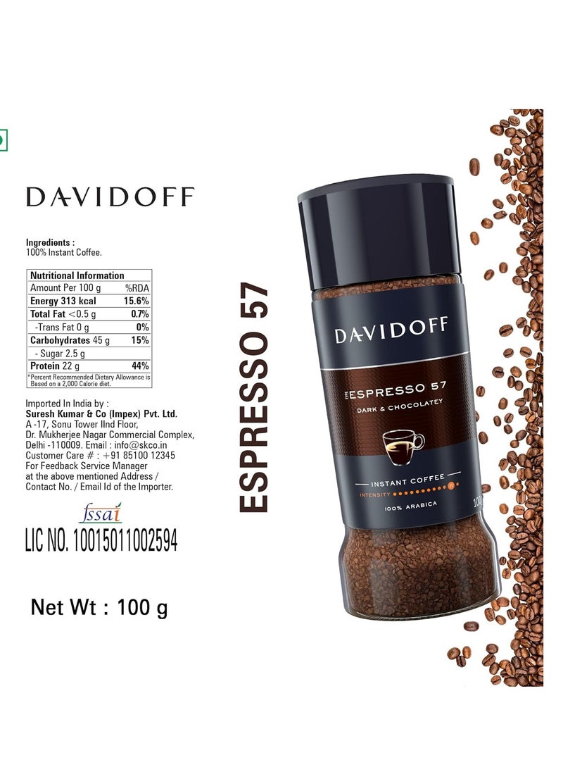Davidoff Cafe - Davidoff Café Grande Cuvee Espresso 57 Coffee - 100 g - Image 1