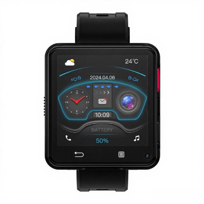 Smart Watch: 4G Black 3G+32G Memory Ultra-Long Endurance - MTK6739 Chip Smooth Performance 4G Watch for GPS Fitness Tracking & Independent Calling - Image 4