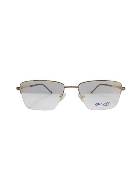 Semi-Rimless Rectangular Eyeglass Frame 2004 C3