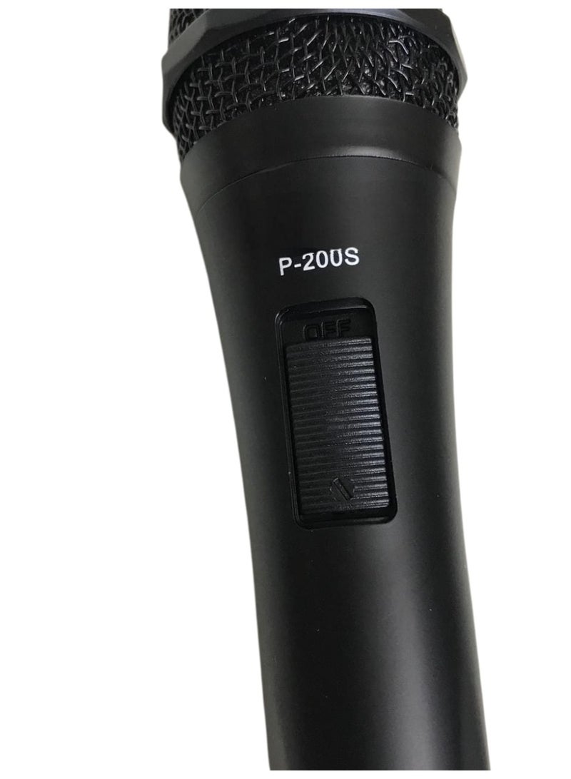 Professional Dynamic Wired Microphone – High-Quality Clear Sound for Karaoke & Recording, Handheld Design with 2m Cable, 6.5mm Jack Connector, Black Color - Image 2