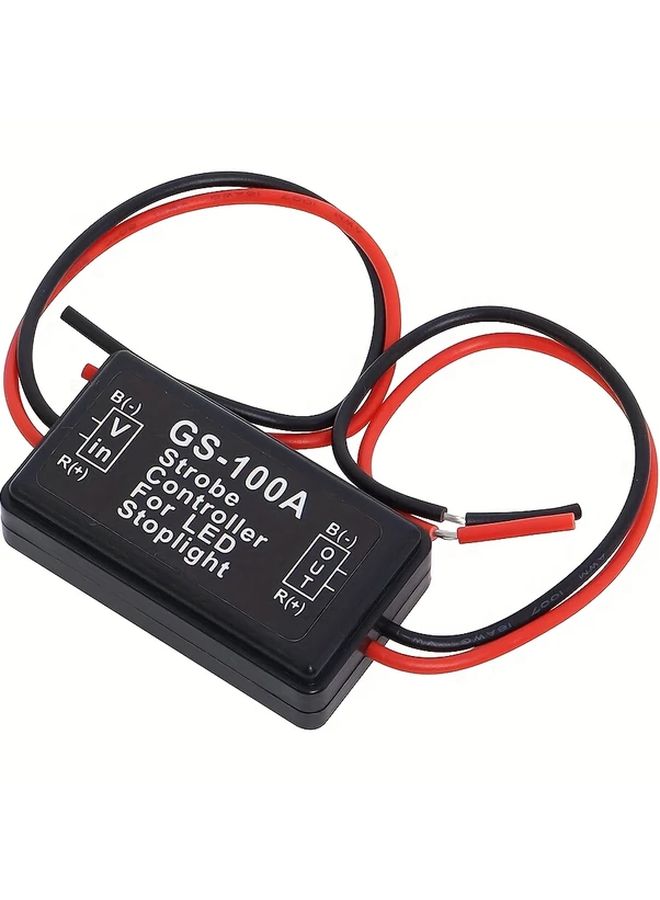 2Pcs GS 100A Universal 12 24V LED Brake Light Flash Strobe Controller Module - Image 5
