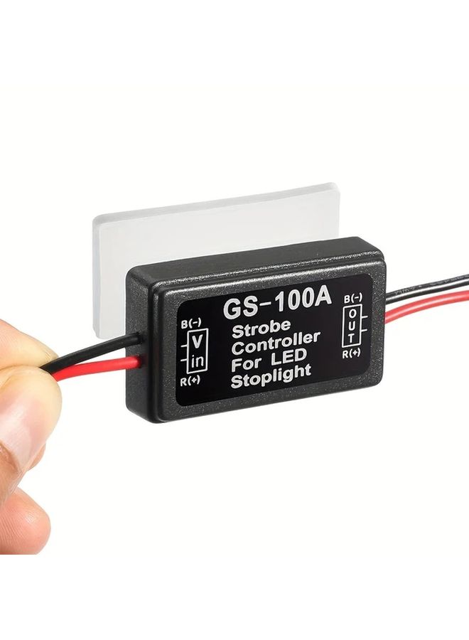 2Pcs GS 100A Universal 12 24V LED Brake Light Flash Strobe Controller Module - Image 4