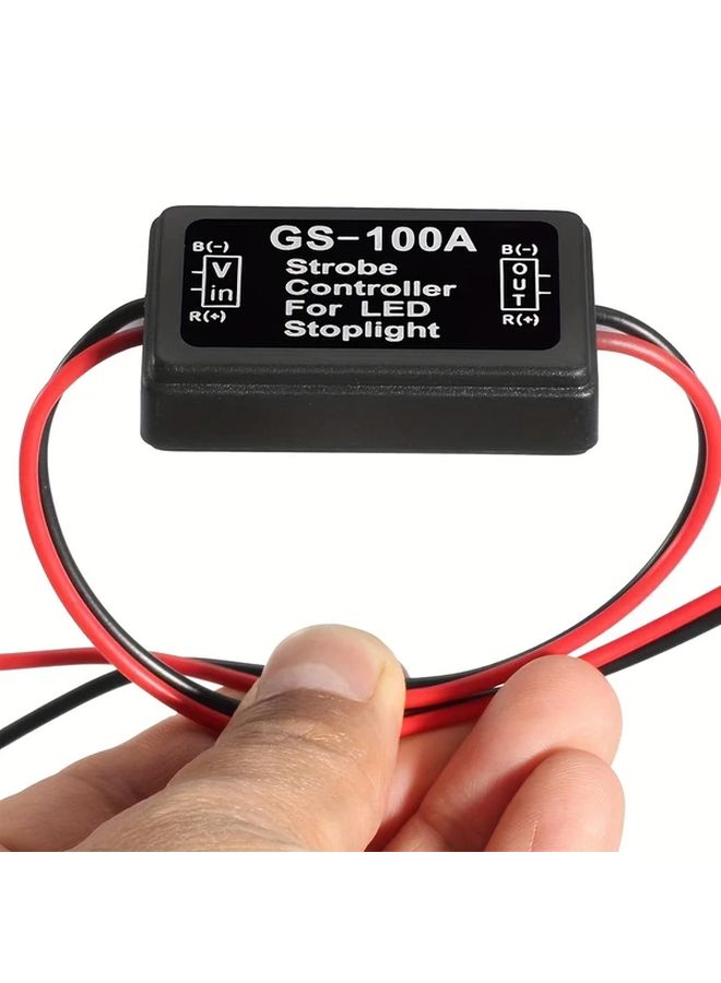 2Pcs GS 100A Universal 12 24V LED Brake Light Flash Strobe Controller Module - Image 3