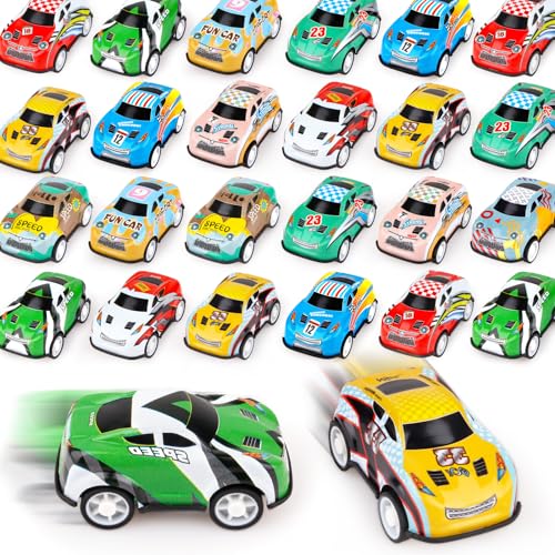 Adecortalk 36PCS Mini Pull Back Cars for Kids Toddlers 35 48 Years Old Racing Cars Party Favors Bulk Vehicles Set Classroom Prizes Box Pinata Fillers for Boys and Girls - Image 1